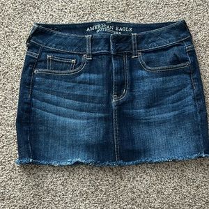 Denim mini skirt